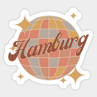 Hamburg City Germany Retro Vintage Sticker